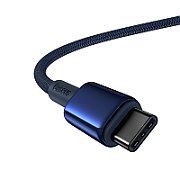 CABLU alimentare si date Baseus Tungsten, Fast Charging Data Cable pt. smartphone, USB Type-C la USB Type-C 100W, 1m, albastru 