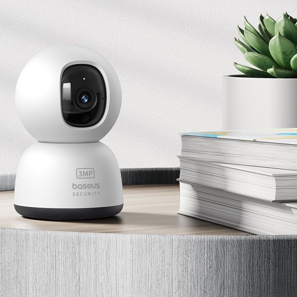 CAMERA IP Interior Baseus P1 Lite, 2K, 2304 x 1296, unghi pana la 360 grade, wireless, slot SD card, 