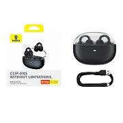 CASTI Baseus AirGo 1 Ring Open-Ear, pt smartphone, wireless, bluetooth 5.3, microfon pe casca, 25 ore durata baterie, cablu inclus USB la Type-C 0.3m, negru 