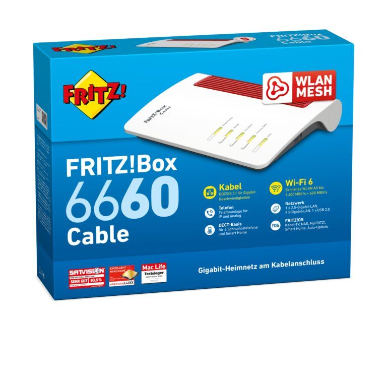 Wireless router AVM FRITZ!Box 6690 Cable  Gigabit Ethernet  Dual-band (2.4 GHz/5 GHz)  white_1