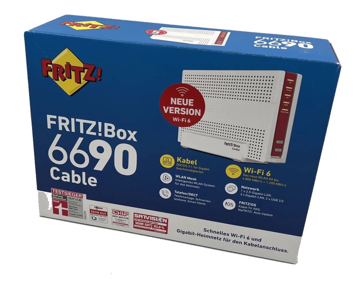 Wireless router AVM FRITZ!Box 6690 Cable  Gigabit Ethernet  Dual-band (2.4 GHz/5 GHz)  white_3