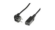 Cordon de alimentare conector C19 (mama) - Schuko (tata), 2m, negru_1