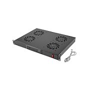 Baterie de patru ventilatoare cu termostat digital, senzor de temperatură și afișaj LCD, Xcab_1