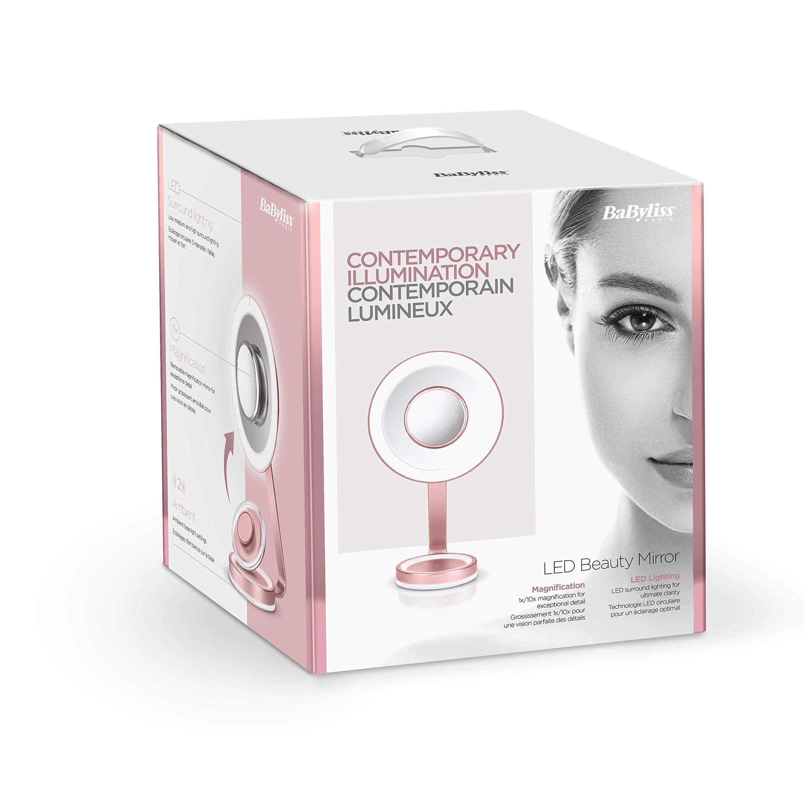 Babyliss LED Mirror round 34x26x29cm rosa (9450E)_3