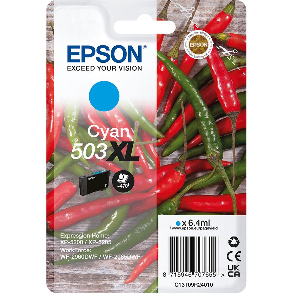 Epson Ink 503XL Cyan (C13T09R24010)_1