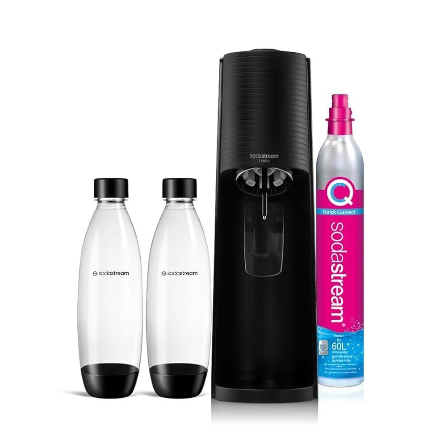 SodaStream Soda Maker Terra Valuepack QC black Schwarz incl 2 bottles (1012812310)_1