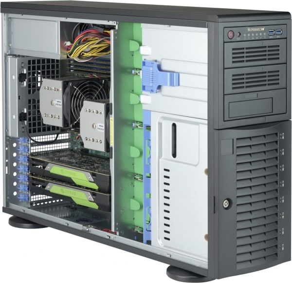 Supermicro 4U 8x3.5 /2.5  hot-swap SAS drive           1000W_1