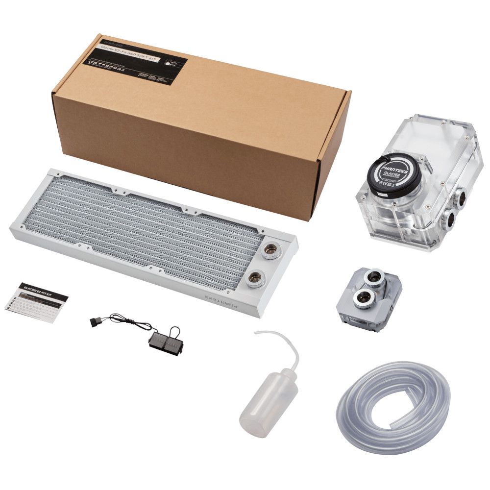 PHANTEKS Glacier EZ-Fit 360 SOFT-KIT  water cooling kit - white_1