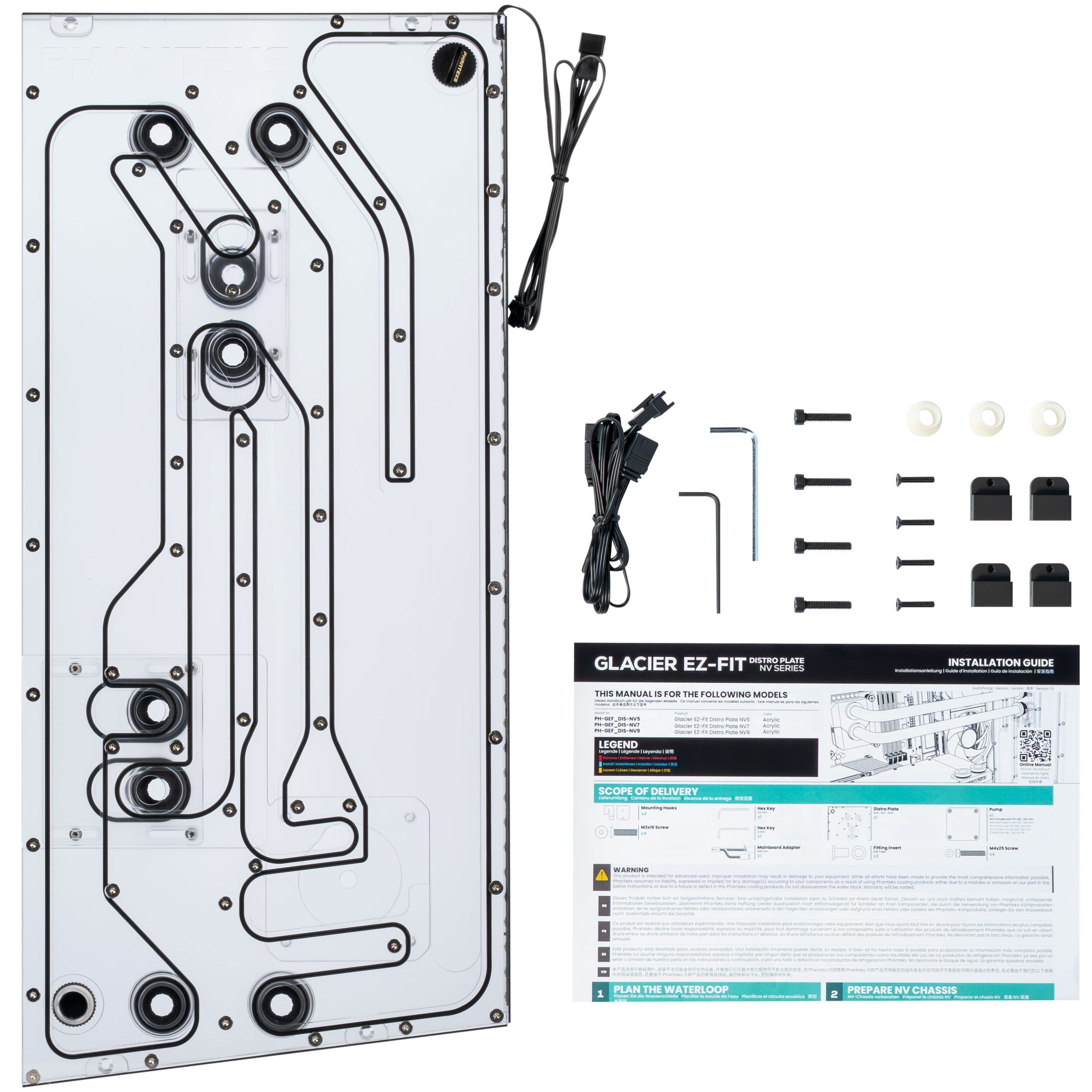PHANTEKS Glacier EZ-Fit 360 SOFT-KIT  water cooling kit - white_2