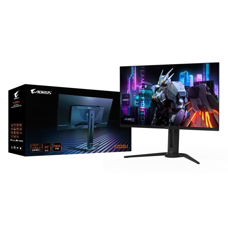 GIGABYTE AORUS FO32U 31.5” UHD Gaming Monitor - 3840 x 2160 (UHD)  165Hz  0.03ms  250 cd/m2  FreeSync Premium Pro  DisplayHDR True Black 400  HDMI 2.1  Displayport 1.4_6