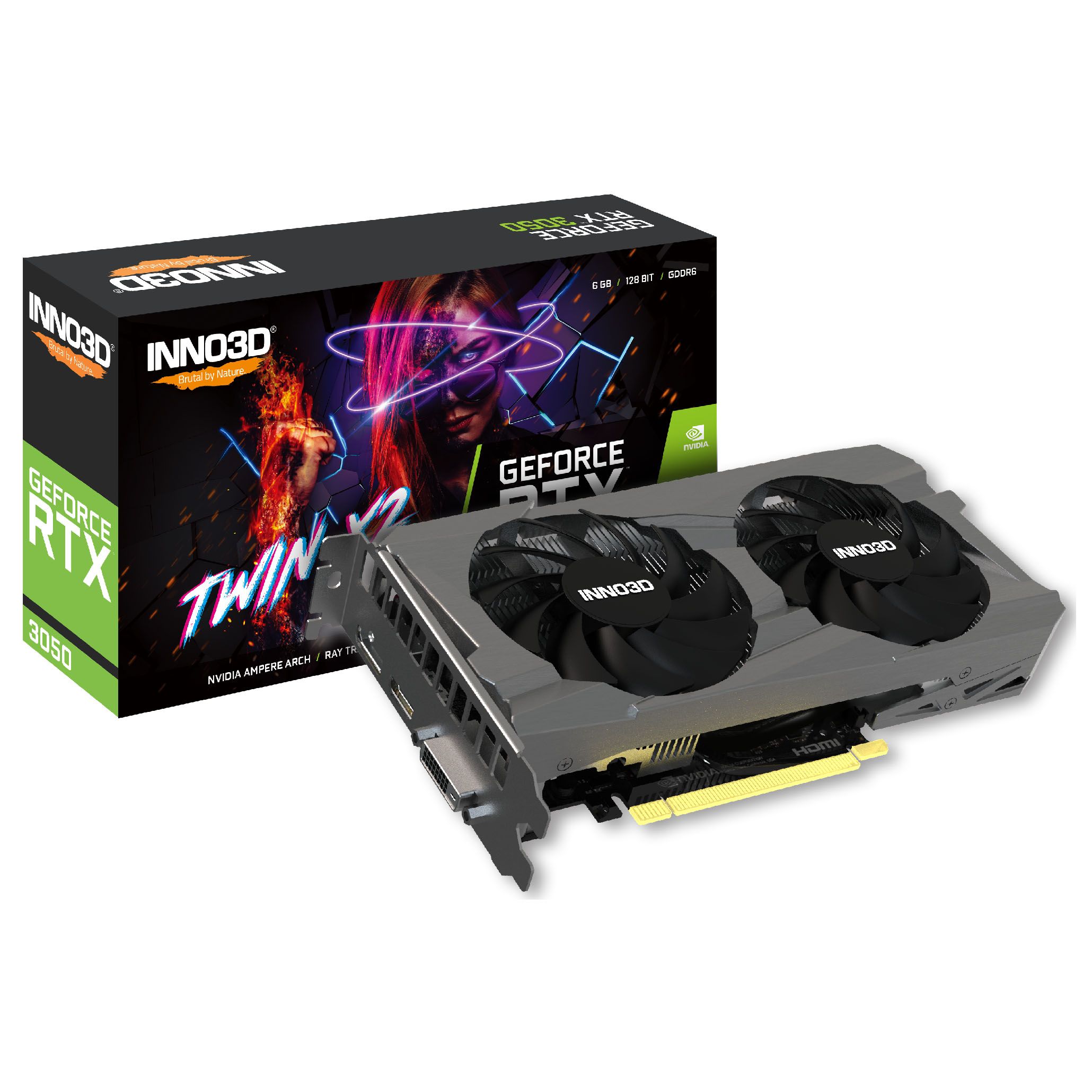 Graphics card INNO3D GeForce RTX 3050 Twin X2 V2 Special  6144 MB GDDR6_1