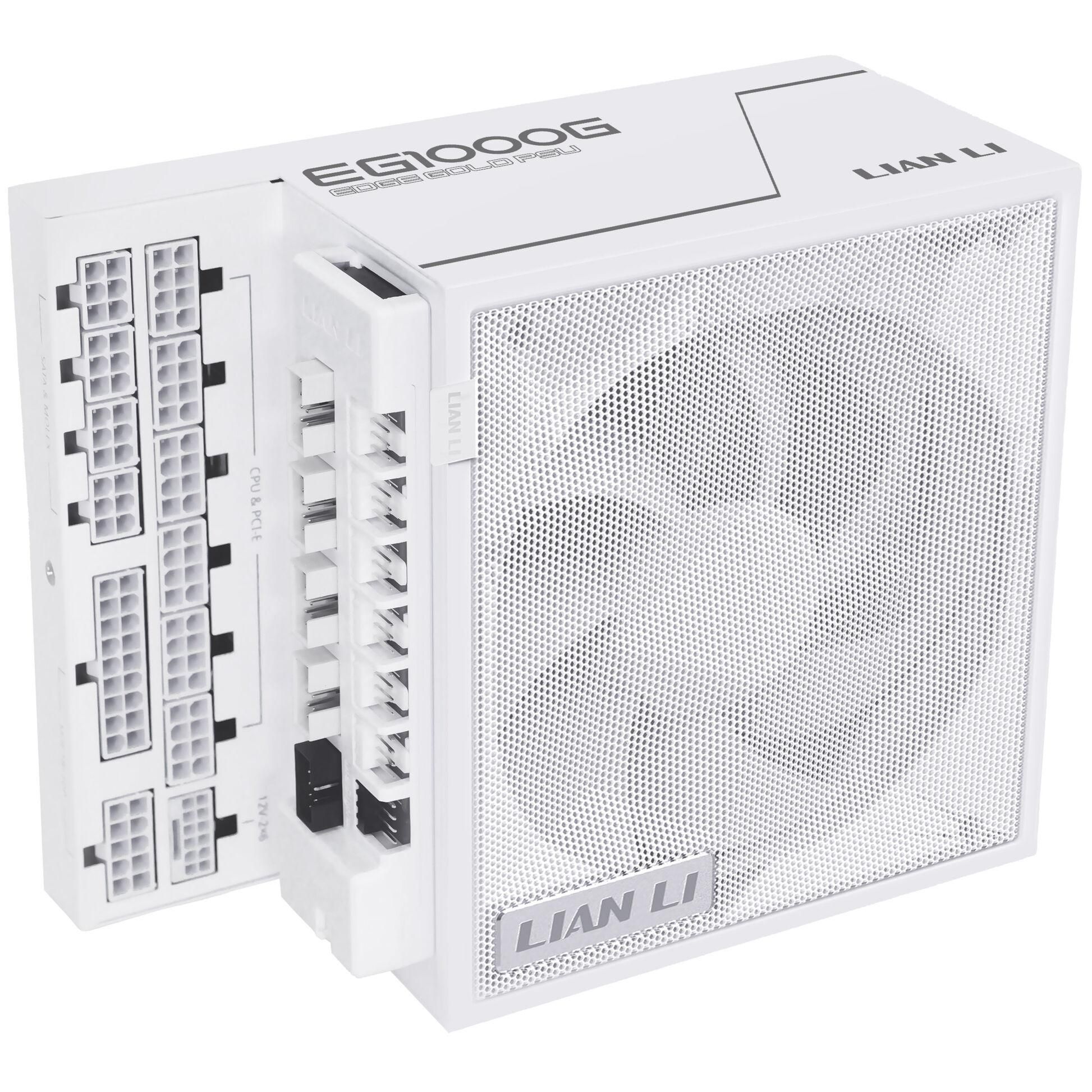 Lian Li EDGE GOLD 1000 80 PLUS Gold Power Supply  PCIe 5.1  ATX 3.1 - 1.000 Watt  white  incl. USB Hub_3