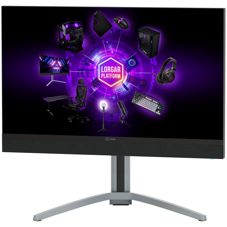 LORGAR 27MP1, UHD MiniLED Gaming Monitor Pro, 27'' (3840*2160) fast IPS flat monitor, black/milky grey_2