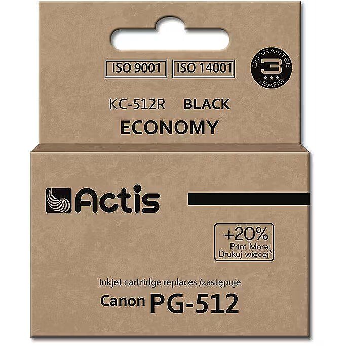 Actis KC-560 Canon printer ink  replacement PG-560XL; Supreme; 22ml; black. Prints 50% more than the OEM._1