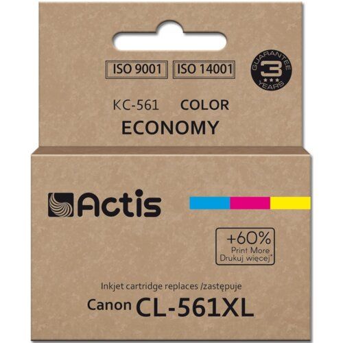 Actis KC-561 Canon printer ink  replacement Canon CL-561XL; Supreme; 18ml; blue  purple  yellow. Prints 60% more than the OEM._2