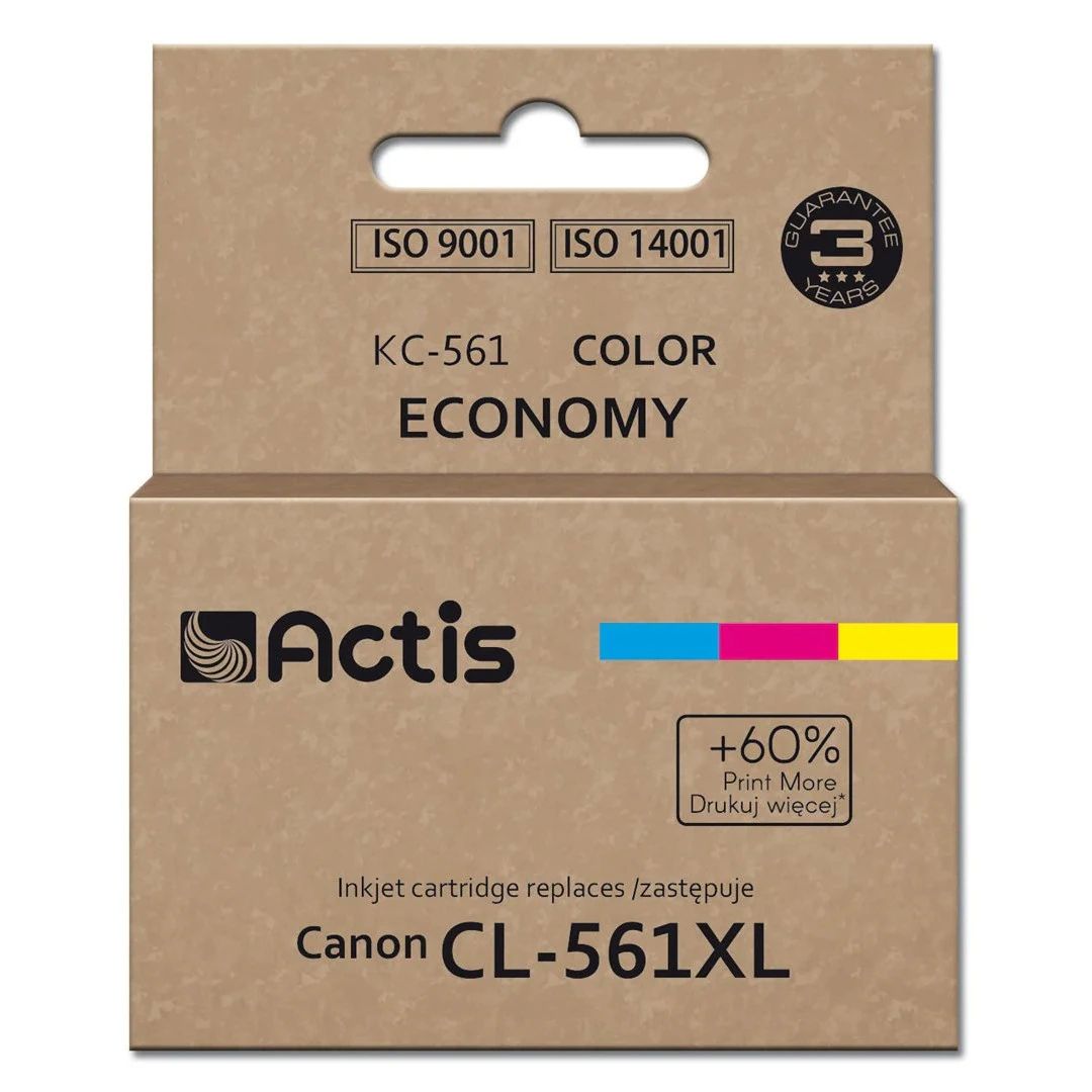 Actis KC-561 Canon printer ink  replacement Canon CL-561XL; Supreme; 18ml; blue  purple  yellow. Prints 60% more than the OEM._3