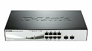 SWITCH PoE D-LINK Smart  8 porturi  Gigabit (8 PoE) + 2 porturi SFP, IEEE 802.3af/at, carcasa metalica, rackabil, 