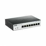 SWITCH PoE D-LINK Smart  8 porturi  Gigabit (8 PoE) + 2 porturi SFP, IEEE 802.3af/at, carcasa metalica, rackabil, 