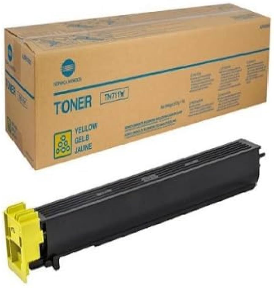 Konica-Minolta KonicaMinolta Toner TN-711 TN711 Yellow Gelb (A3VU250)_1