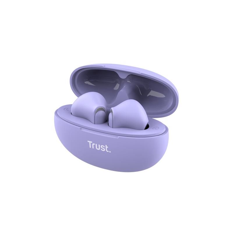 Casti Trust Yavi wireless, TWS, bluetooth, interfata USB-C, frecventa de raspuns 20 Hz - 20.000 Hz, violet_6