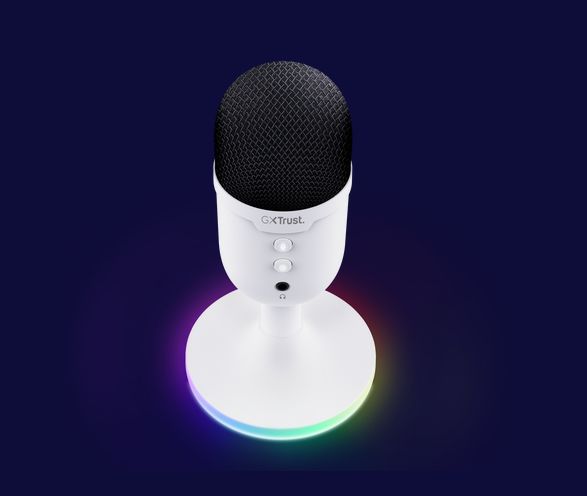 Microfon Trust cu fir GXT 234W Yunix, frecventa raspuns 100 Hz - 16.000 Hz, cardioid, senzitivitae 32 dB, alb_1