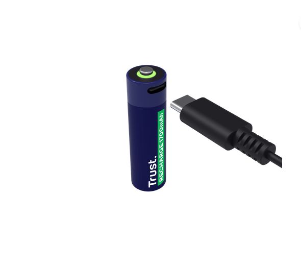 Baterii reincarcabile AA Trust, incarcate prin USB-C, putere intrare 1.2W, pachet de 4 bucati._2