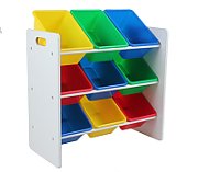 Raft depozitare jucarii cu 9 cosuri multicolore, U-Grow_2