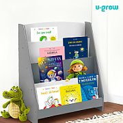Raft depozitare carti, gri, MDF, U-Grow_1