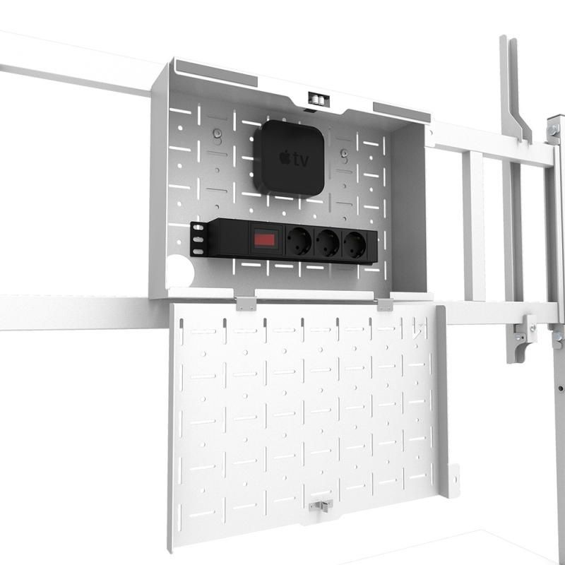 Stand podea mobil/fix Neomounts FL50-575WH1; pentru display-uri cu diagonale 65