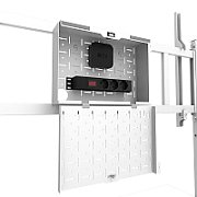 Stand podea mobil/fix Neomounts FL50-575WH1; pentru display-uri cu diagonale 65