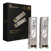 Extralink SFP 1.25G 2-pack  SFP Module  1.25Gbps LC/UPC 850nm 550m multi mode DOM_1
