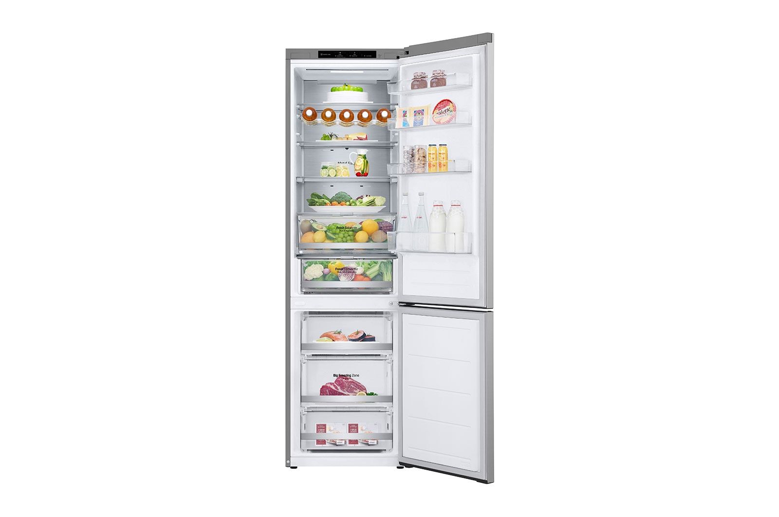 LG GBV7280DPY.APYQEUR fridge-freezer Freestanding 387 L D Silver_3