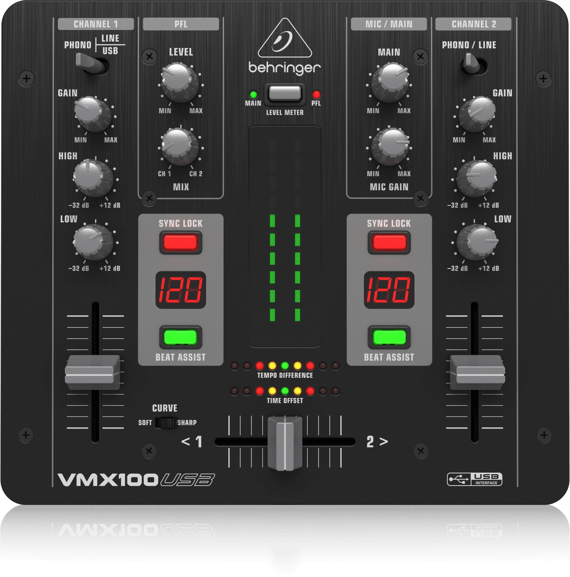 Behringer VMX100USB DJ Mixer_1
