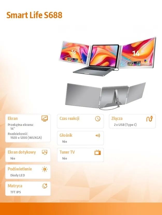 EXTRALINK SMART LIFE 14  2-SCREEN MONITOR FOR LAPTOPS 12  TO 17.3_2