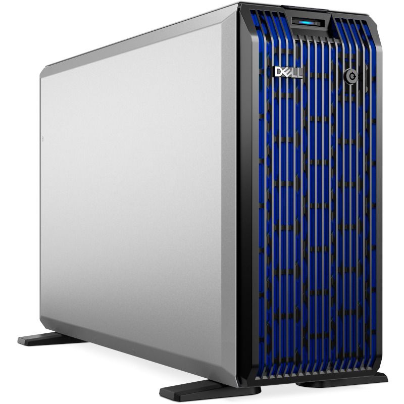 Dell PowerEdge T360 Tower Server,Intel Xeon E-2434 3.4GHz(4C/8T),16GB UDIMM 5600MT/s,480GB SSD SATA RI(8x3.5