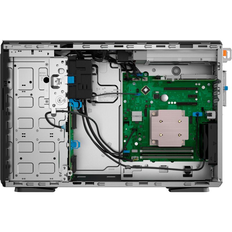 Dell PowerEdge T360 Tower Server,Intel Xeon E-2434 3.4GHz(4C/8T),16GB UDIMM 5600MT/s,480GB SSD SATA RI(8x3.5