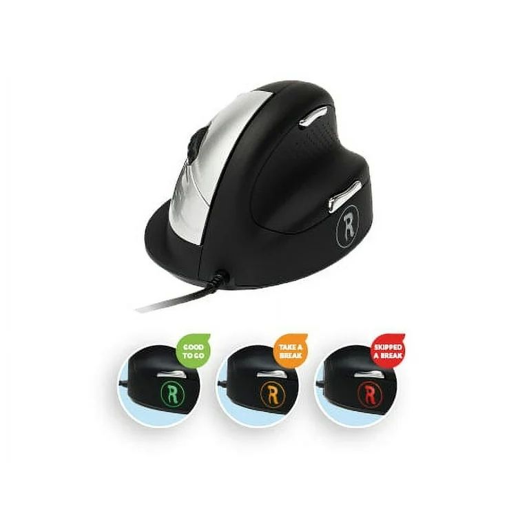 R-Go Mouse HE ergonomic right USB medium black retail_1