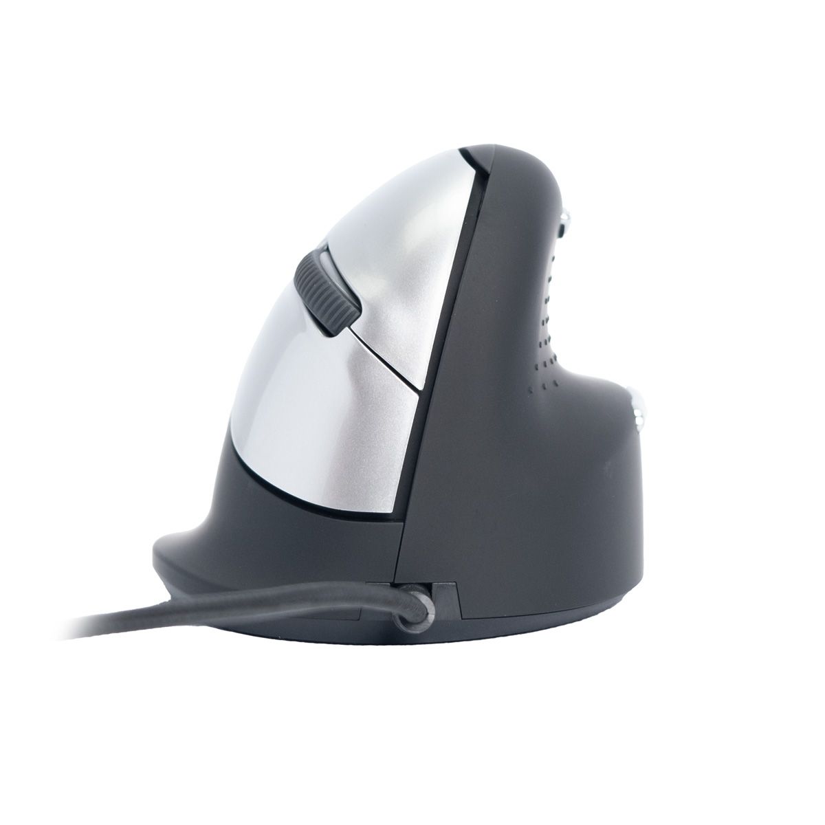 Ergonomic mouse for right-handed users R-Go Pele HE USB large black/silver retail_2