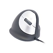 Ergonomic mouse for right-handed users R-Go Pele HE USB large black/silver retail_3