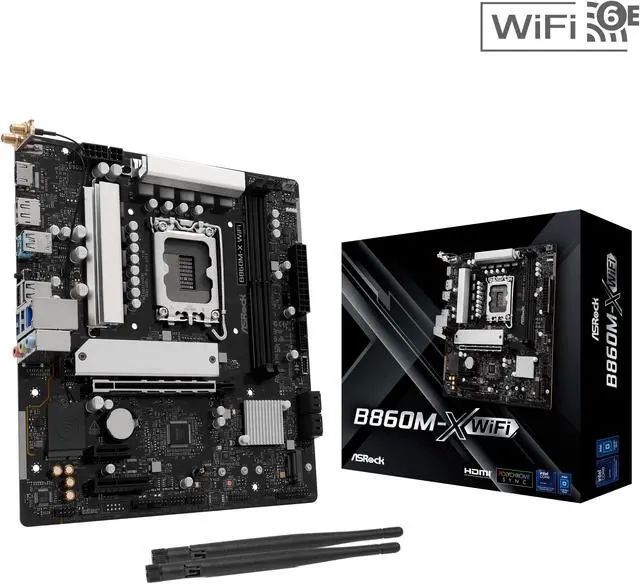 ASRock B860M-X                  1851 mATX HDMI/DP       DDR5_2