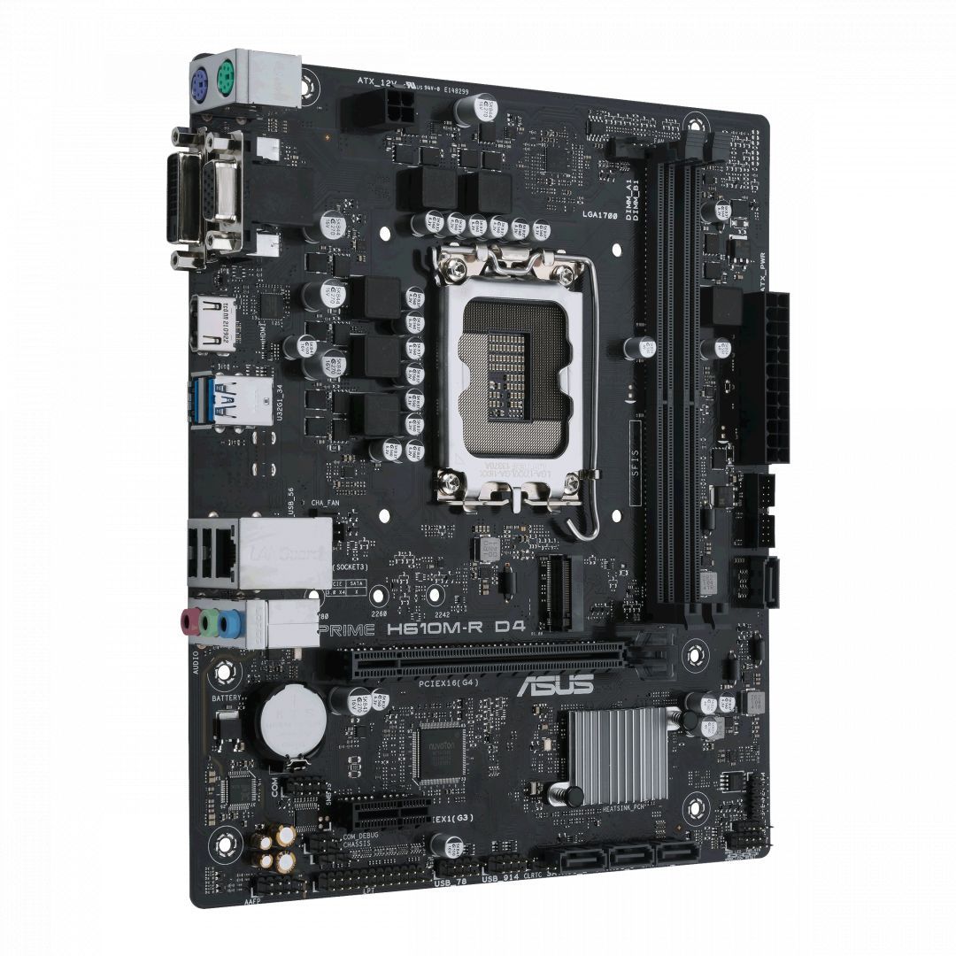 Neselectat 
 [1 buc]ASUS PRIME H610M-K D4 ARGB LGA1700 1xHDMI
 [1 buc]SSD WD SN740 512 GB PCIe 4.0 x4 M.2 2280
 [1 buc]Sursa NJOY NEXO 650W 80+ GOLD, ATX, Active PFC, Protectie OVP / OCP / SCP / OPP, negru
 [1 buc]Placa video GIGABYTE GeForce RTX 3060 WINDFORCE OC 12 GB GDDR6 192 bit
 [1 buc]Carcasa Spacer STYLE, Middle Tower, ATX, Negru 
 [1 buc]Cooler procesor ARCTIC Freezer i35 
 [1 buc]PCEE-G25, PCIe Adapter 2.5 Gigabit Ethernet Realtek
 [1 buc]INTEL Core i3-12100F 3.3GHz LGA170..._2