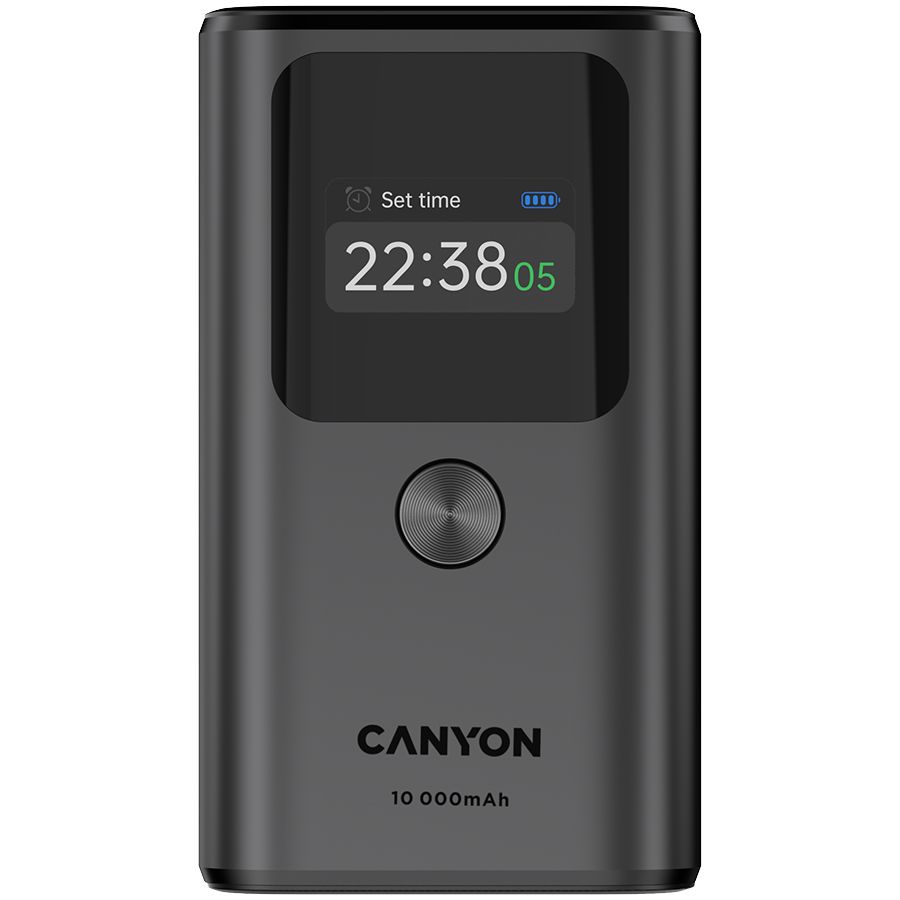 CANYON power bank OnPower 130 TFT 10000 mAh PD30W Dark Grey_1
