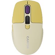CANYON mouse MW-26 LCD Silent Dual Mode Wireless Yellow_1