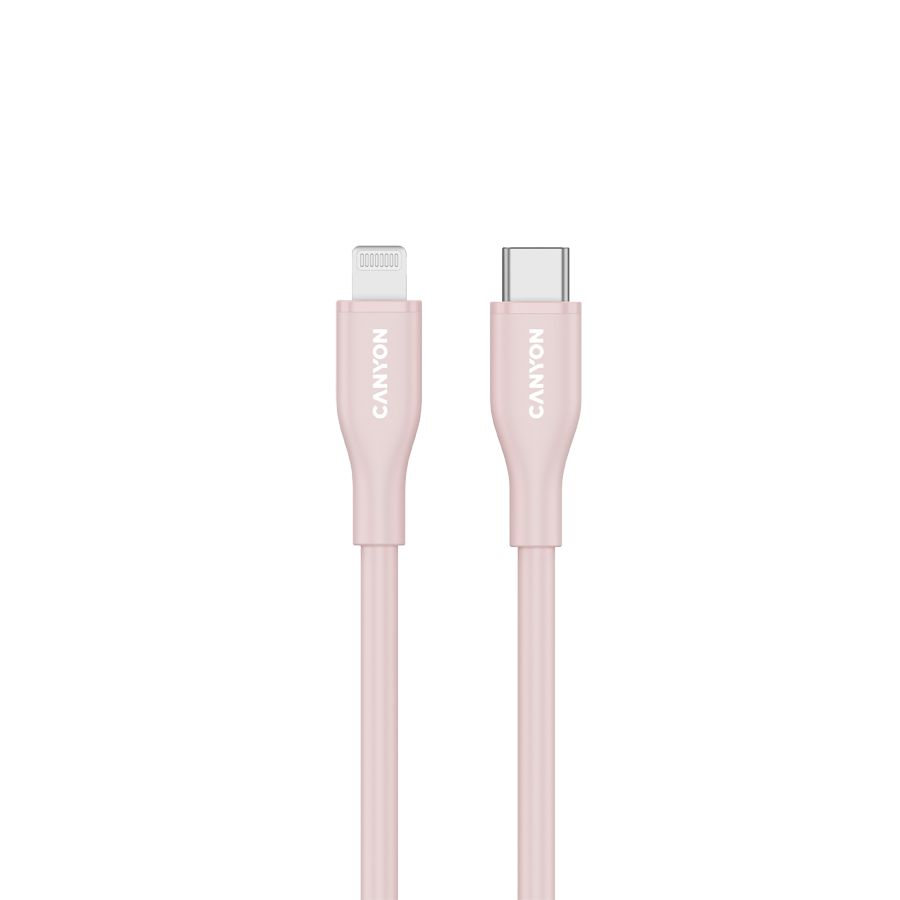 CANYON cable CLNM60 C-L 60W MFI 1m Silicon Pink_1
