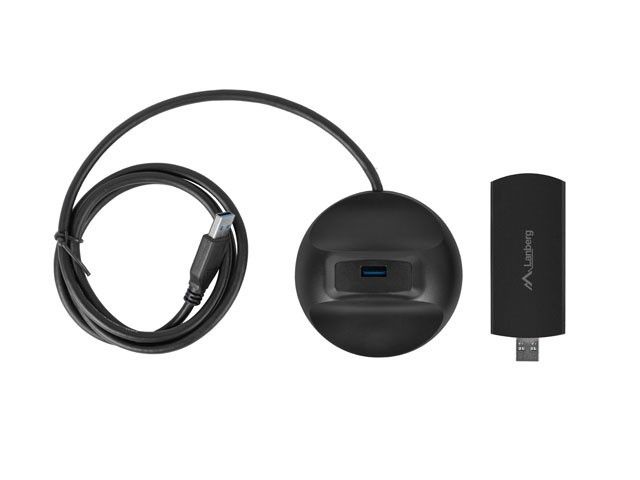 LANBERG WIRELESS WIFI NETWORK CARD NC-3000-WI USB 3.0 AX3000 TRI-BAND 2 INTERNAL ANTENNAS_1