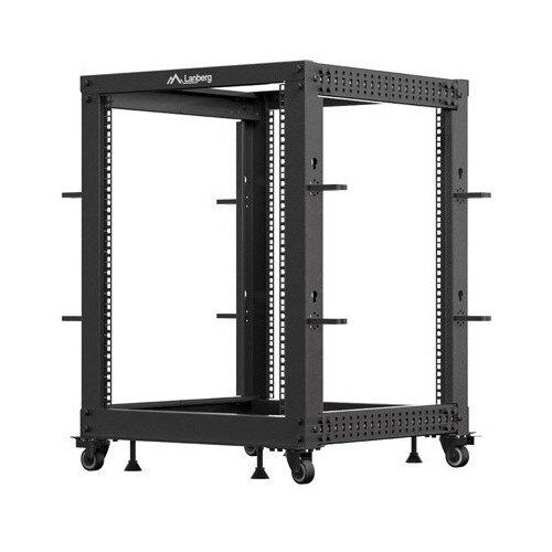 Open Rack 19  15U 600x600-1100 adjustable black LANBERG_1