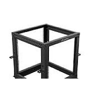 OPEN RACK 19  12U 600X600-1100 ADJUSTABLE BLACK LANBERG_1