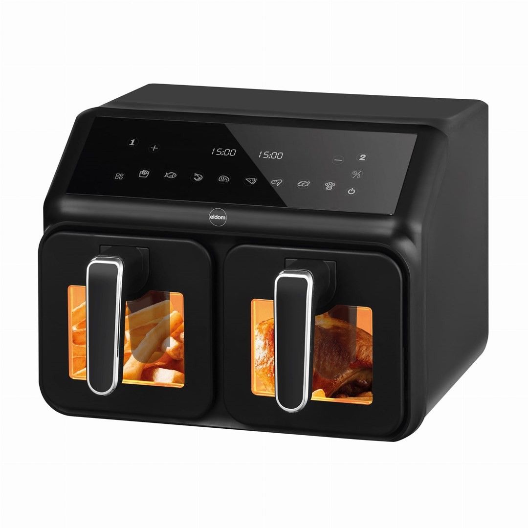 Double fat-free fryer  2200 W  capacity 8 l  LED display_1