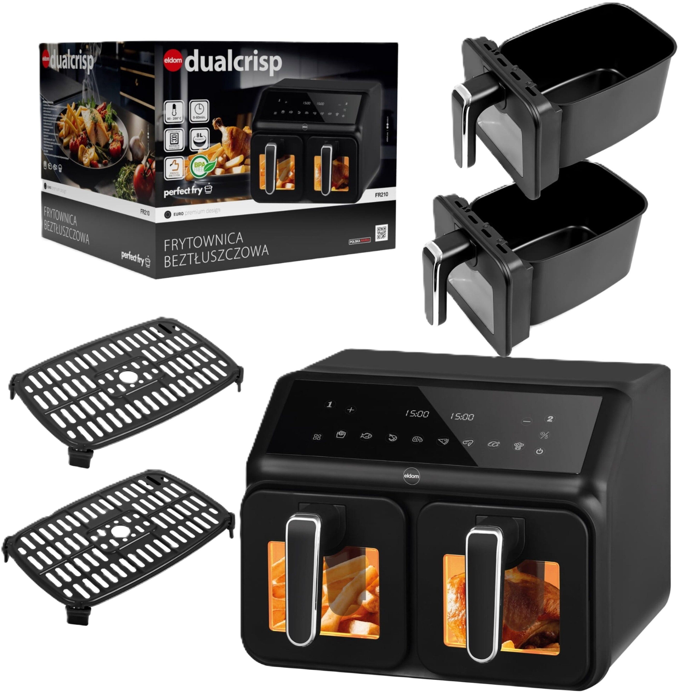 Double fat-free fryer  2200 W  capacity 8 l  LED display_3