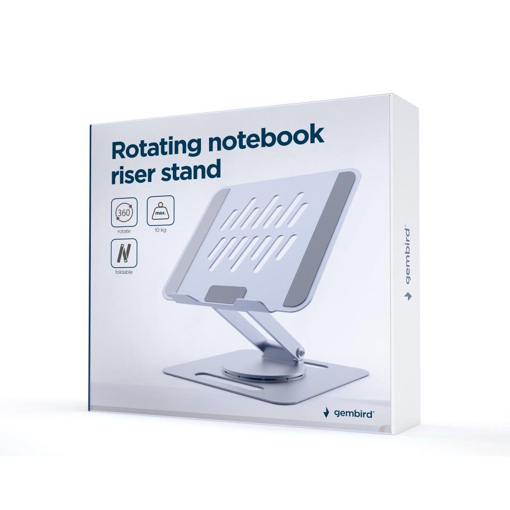 GEMBIRD Rotating notebook riser stand spacegrey_2